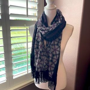 EUC Navy, White, and Magenta Scarf
